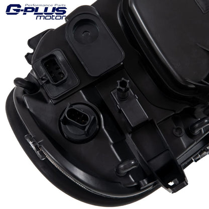 G-PLUS Headlights Assembly, Compatible with 2005-2012 Freightliner Columbia Models Right Bumper Headlamps, Smoky Lens Chrome Housing Amber Reflector