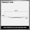 G-PLUS Bumper Face Bar Trim Molding Rear Compatible with Benz E300 2017-2019 For Models Without Luxury Package, Fit Benz E350 2021-2022 2138856601, MB1144121