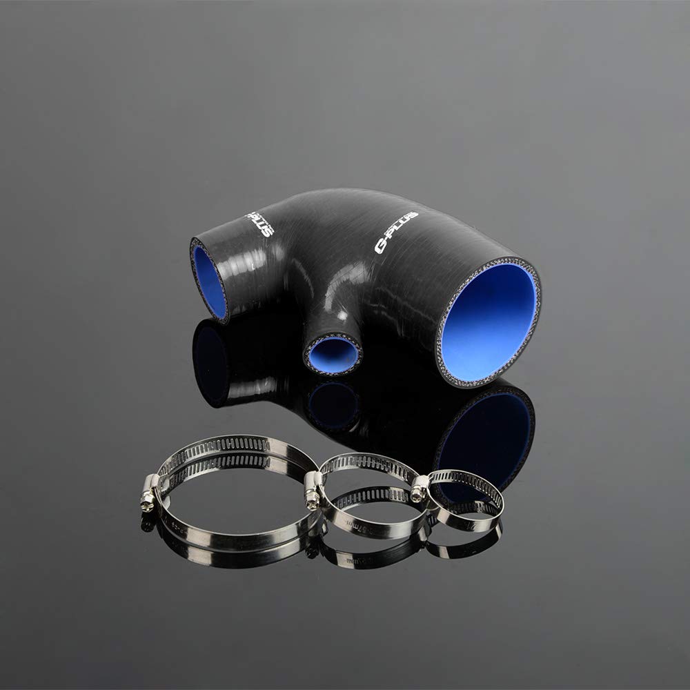 G-PLUS Silicone Induction Intakepipe Hose Kit Clamps Compatible With 2011 BMW Mini Cooper R60,Black