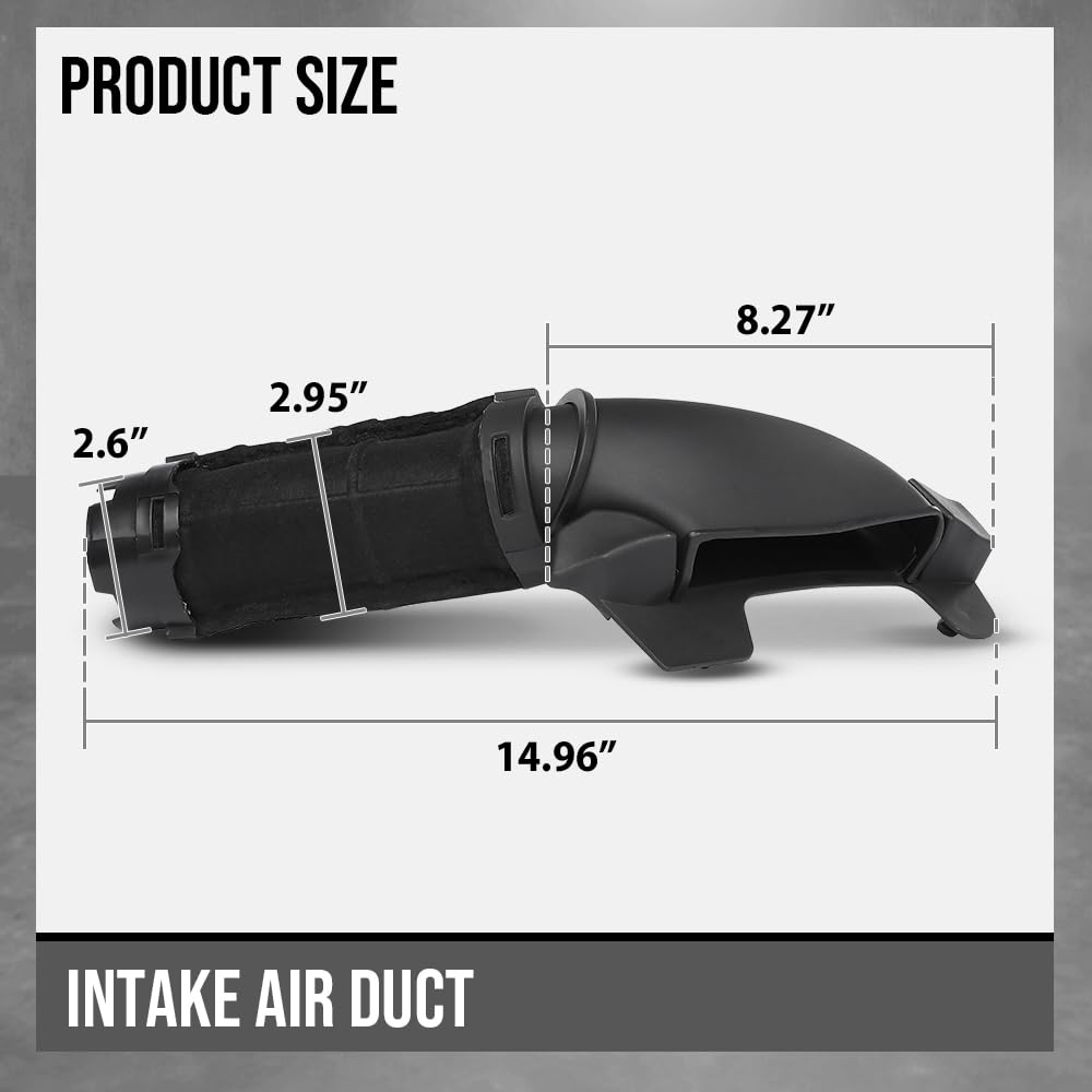 G-PLUS Intake Air Duct Compatible with Chevy Trax 2015 2016 2017 2018 2019 2020 2021, Fit Buick Encore 2013 2014 2015 2016 2017 2018 2019 2020 2021 95143260 Black