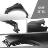 G-PLUS Fender Front Driver Side Compatible with Buick Encore (submodel: Base, Convenience, Leather, Premium) 2013-2016 without Turn Signal Light Hole 95031571, GM1240382 Black