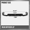 G-PLUS Rear Diffuser Compatible with BMW G06 X6 M Sport Bumper Only 2020 2021 2022 2023 2024, Not Fit F96 X6M Rear Diffuser Lip Gloss Black