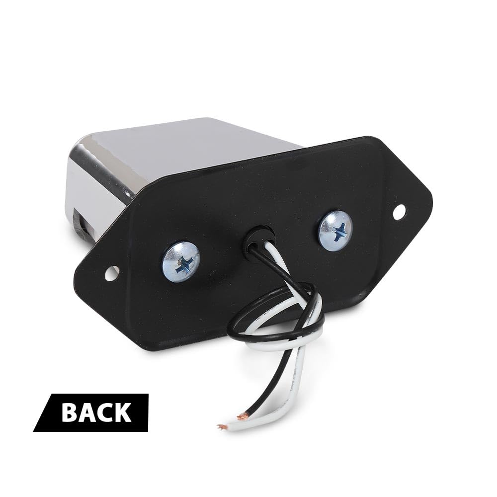 G-PLUS LED License Plate Light Compatible with Boat Trailer UTV ATV Universal 12V DC Surface Mount Chrome