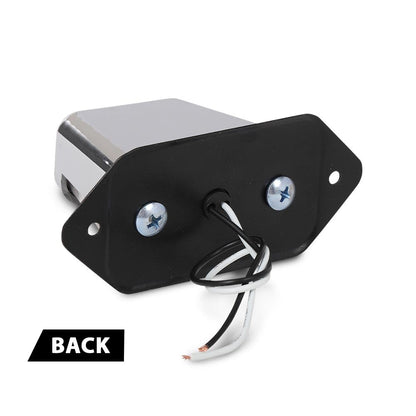 G-PLUS LED License Plate Light Compatible with Boat Trailer UTV ATV Universal 12V DC Surface Mount Chrome