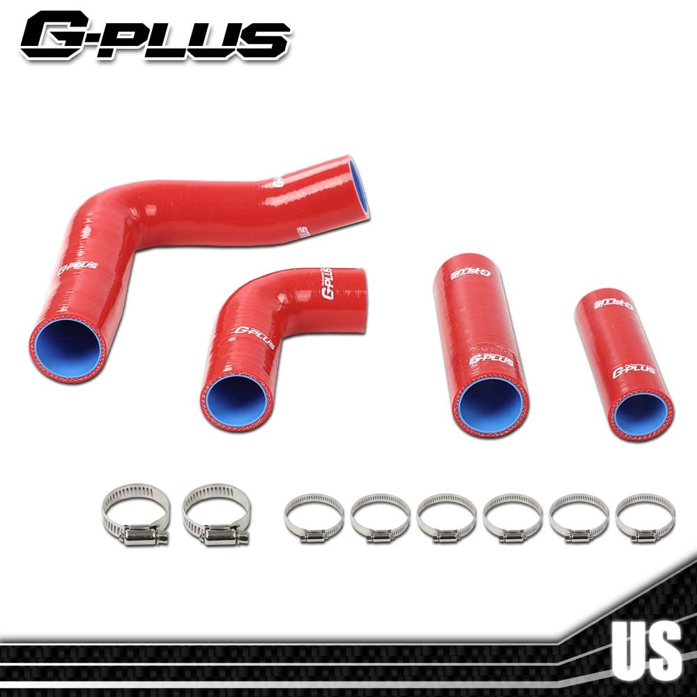 G-PLUS Radiator Hose Kit Compatible with Massey Ferguson Mf203,205 235 Diesel,Mf35,135 Diesel & Gas Red