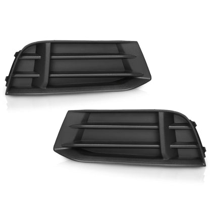 G-PLUS Pair Front Bumper Fog Light Cover Lamp Bezel Grill Compatible with Audi A3 Sedan 2017-2020 2PCS