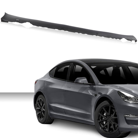 G-PLUS Right Door Side Skirt Molding Rocker Lower Cover Trim Compatible with Tesla Model 3 2017-2022 1089829-00-D 1089831-00-D