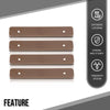 G-PLUS Composite Decking Boards End Cap 5.5”Fit TREX Composite Decking Boards End Cap 5.5" 4 pcs in One Package Plastic Brown