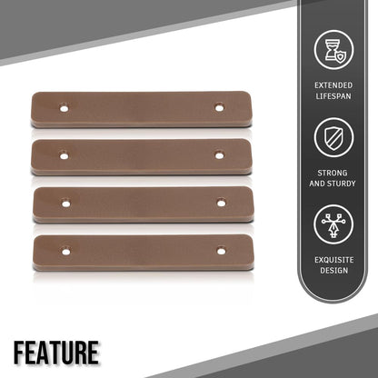 G-PLUS Composite Decking Boards End Cap 5.5”Fit TREX Composite Decking Boards End Cap 5.5" 4 pcs in One Package Plastic Brown