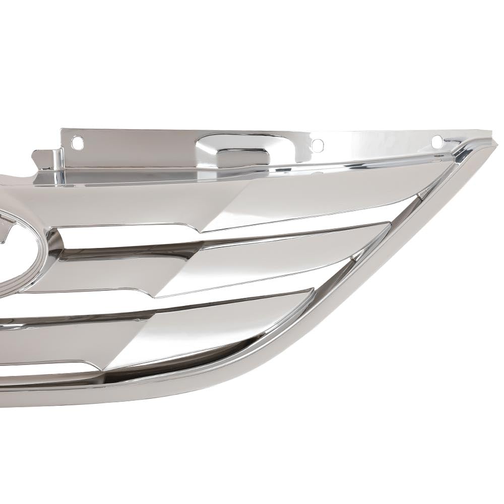 G-PLUS Front Grille Assembly, Compatible with Hyundai Sonata 2011 2012 2013 Chrome ABS Plastic Grill HY1200154, 863503S100