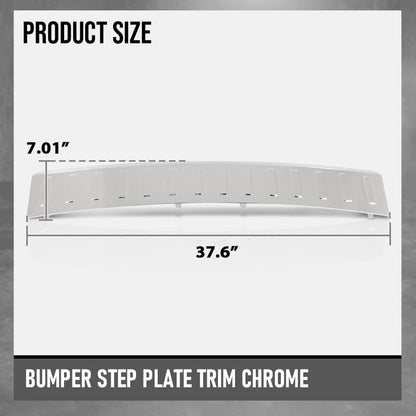 G-PLUS Rear Bumper Step Plate Trim Chrome Compatible with Benz ML250 Bluetec 4Matic 2015 Fit Benz ML350 Base 2013-2015 1668852174 Bumper Protector Guard Silver