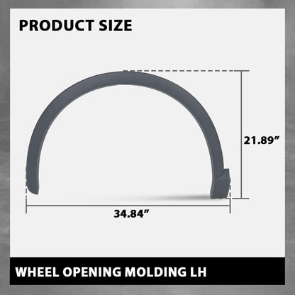 G-PLUS Front Left Fender Flare Wheel Opening Molding Arch Trim, Compatible with Audi Q3 2015-2018, Driver Side, AU0853717, 8U0853717CGRU