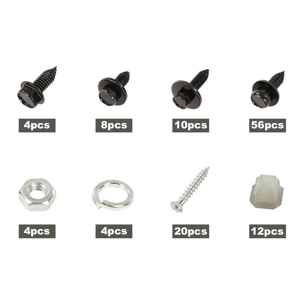 G-PLUS Auto Front End Sheet Metal Bolt Kit Compatible with 1964-72 Chevy Chevelle/SS/LS5/LS6 El Camino Monte Carlo Pontiac GTO Buick Skylark/GS