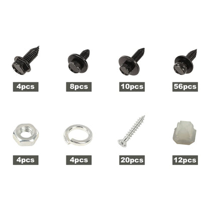 G-PLUS Auto Front End Sheet Metal Bolt Kit Compatible with 1964-72 Chevy Chevelle/SS/LS5/LS6 El Camino Monte Carlo Pontiac GTO Buick Skylark/GS