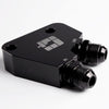 G-PLUS AN10 GM Oil Cooler Adaptor Replacement For BILLET LS1 LS2 LS3 LSX VE HSV VZ DRAG RACE Black