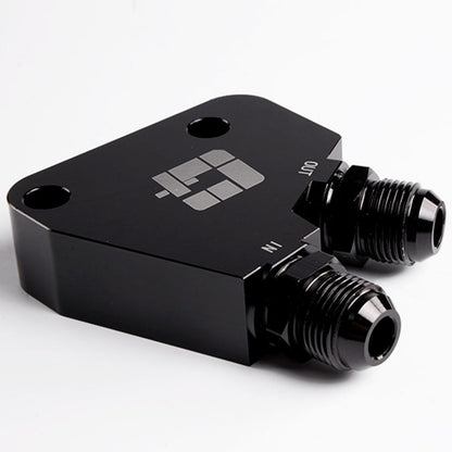 G-PLUS AN10 GM Oil Cooler Adaptor Replacement For BILLET LS1 LS2 LS3 LSX VE HSV VZ DRAG RACE Black