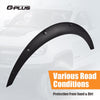 G-PLUS 4Pcs Universal Fender Flares, Durable Polyurethane Extra Wide Auto Car Body Kit (Front 730x 235mm / Rear 830 x 250mm) NOT Fit Pickup, NOT Fit Corolla/Mercury Mentego