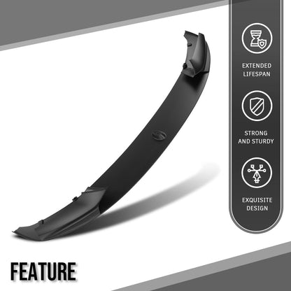 G-PLUS Front Bumper Lip Splitter Spoiler Compatible with BMW F10 5 Series M Sport 2011 2012 2013 2014 2015 2016, Only Fit Model with M Sport Bumper Front Lip Spoiler Splitter Black