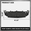 G-PLUS Front Bumper Engine Splash Shield Compatible with Benz GLA250 X156 2014-2017,Not Fit Sport Package or AMG Appearance Package Bumper Cover MB8850036, 1568850236