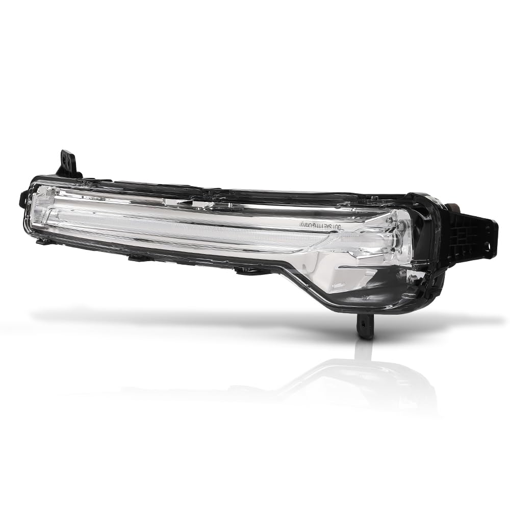 G-PLUS LED Left Driver Fog Signal Lamp Signal Light Compatible with Lincoln Corsair 2020 2021 2022 2023 2024 FO2530174, LJ7Z13K371B Black