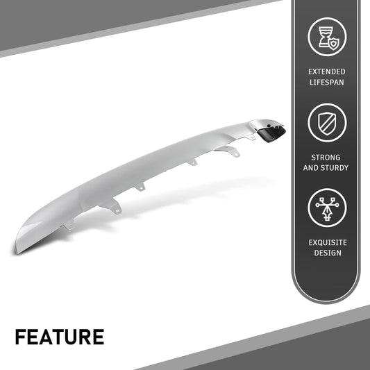 G-PLUS Rear Lower Bumper Valance Panel Compatible with Toyota RAV4 (submodel: LE, Limited, SE, XLE) 2016-2018 524530R020, 524530R020B2, TO1195108 Silver
