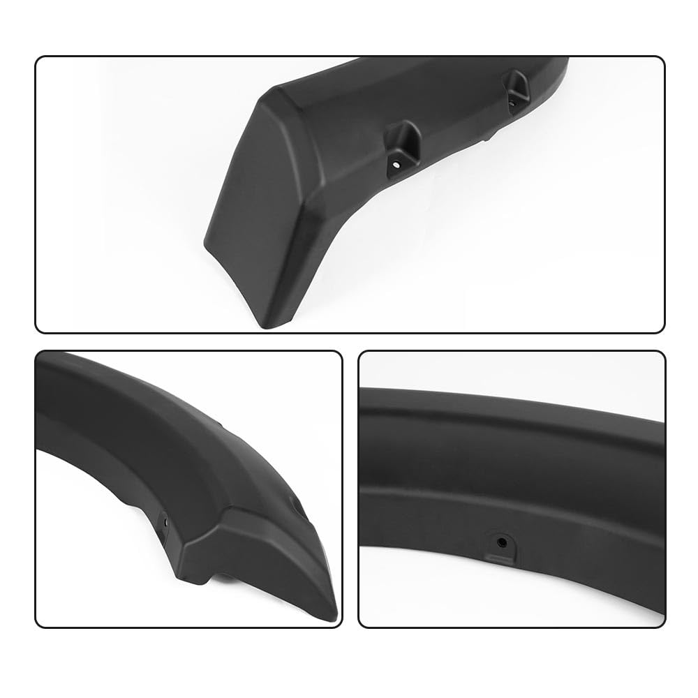 G-PLUS Fender Flares, Compatible with 2009-2014 Ford F150 67" / 78.8" / 97.4" Styleside Beds, [Not Compatible with Platinum & Raptor models], Rivet Style Smooth Matte Wheel Cover Protector 4pcs