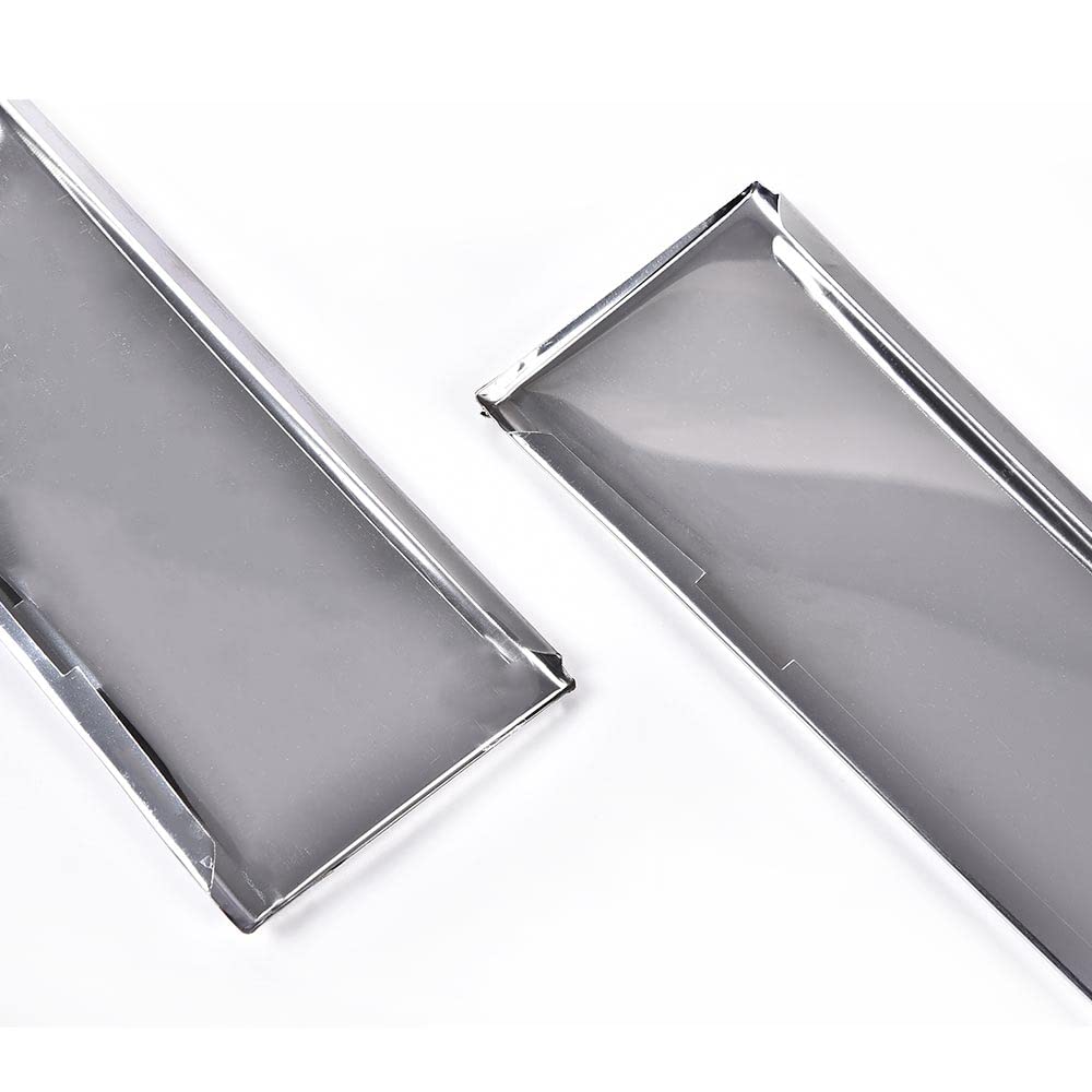G-PLUS Fender Molding Trim Compatible with 81-88 Oldsmobile Cutlass Supreme/Salon,Front Lower Fender Molding Chrome Housing Pair 25530752 25530753
