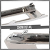 G-PLUS Pair Left Right Fog Light Chrome Trim Cover Compatible with Benz W166 ML-Class ML350 2012-2015 1668850774, 1668850874 Silver