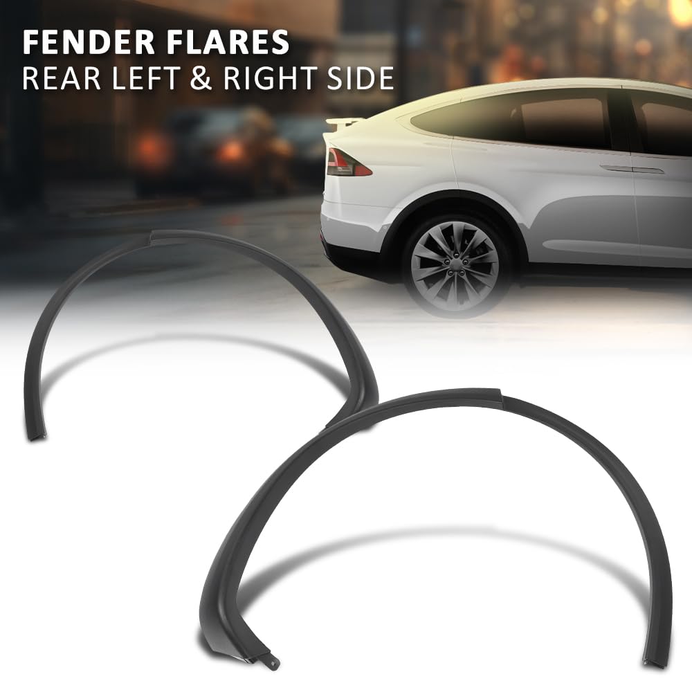 G-PLUS Pair Rear Fender Wheel Flare Molding Trim Arch LH+RH