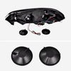 G-PLUS LED DRL Headlights Assembly, Fit 2006-2007 Chevy Monte Carlo/2006-2013 Chevy Impala/2014-2016 Chevy Impala Limited Bumper Headlamps, Clear Lens Black Housing Amber Reflector,faros delanteros
