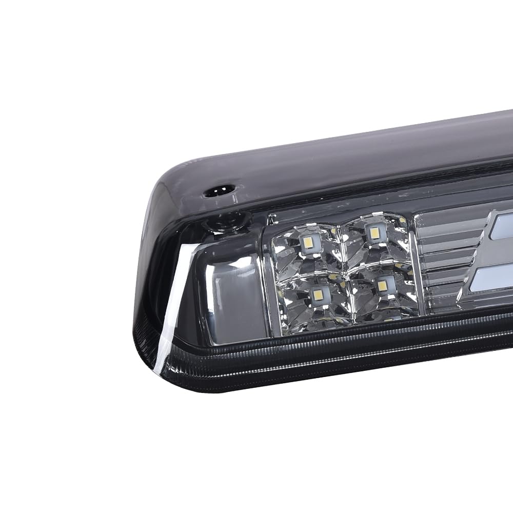 G-PLUS LED 3rd Brake Light Compatible with Ford F150 Lobo 2004-2008, Fit Ford Explorer Sport Trac 2007-2010 3rd High Mount Cargo Lamps, Smoky Lens Chrome Housing, 7L3Z13A613B