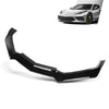 G-PLUS Front Bumper Lip Splitter Compatible with Chevy Corvette C8 All Model 2020-2024 Black