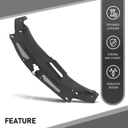 G-PLUS Radiator Support Cover Compatible with LX RX350 (submodel: Base, F Sport) 2016-2020, Fit LX RX450hL Base 2018-2019 532950E090, 53295-0E090, LX1224112 Black PP