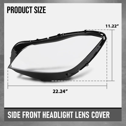 G-PLUS Headlight Lens Cover Compatible with Benz CLS-Class W218 2015-2018 Left & Right Front Headlamp Lens Cover Clear