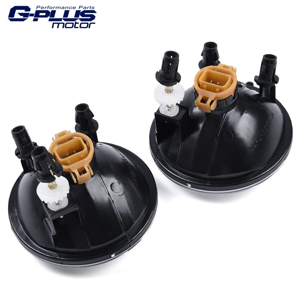 G-PLUS Fog Light Lamps Compatible With 2015-2019 Chevy Colorado Smoke Lens w/Chrome Trim Bezel Cover+Switch Replacement One Pair