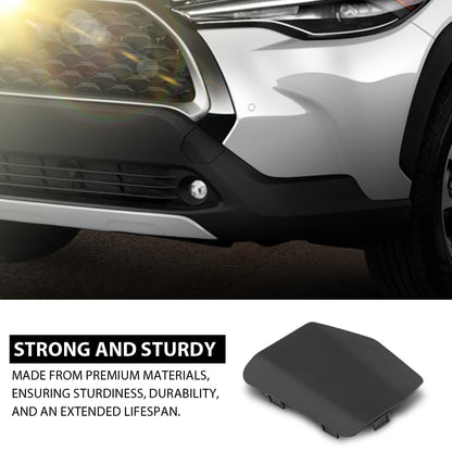 G-PLUS Front Bumper Tow Hook Cover, Compatible with Toyota Corolla Cross 2022 2023, TO1029144, 531280A060