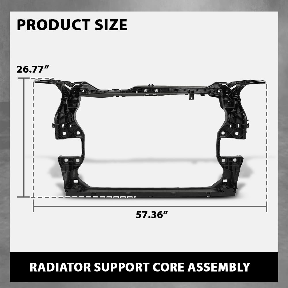 G-PLUS Radiator Support Core Assembly, Compatible with Audi Q5 2018-2023/ Q5 PHEV 2020-2023 L4 2.0L, AU1225140, 80A805594B, 80A805594