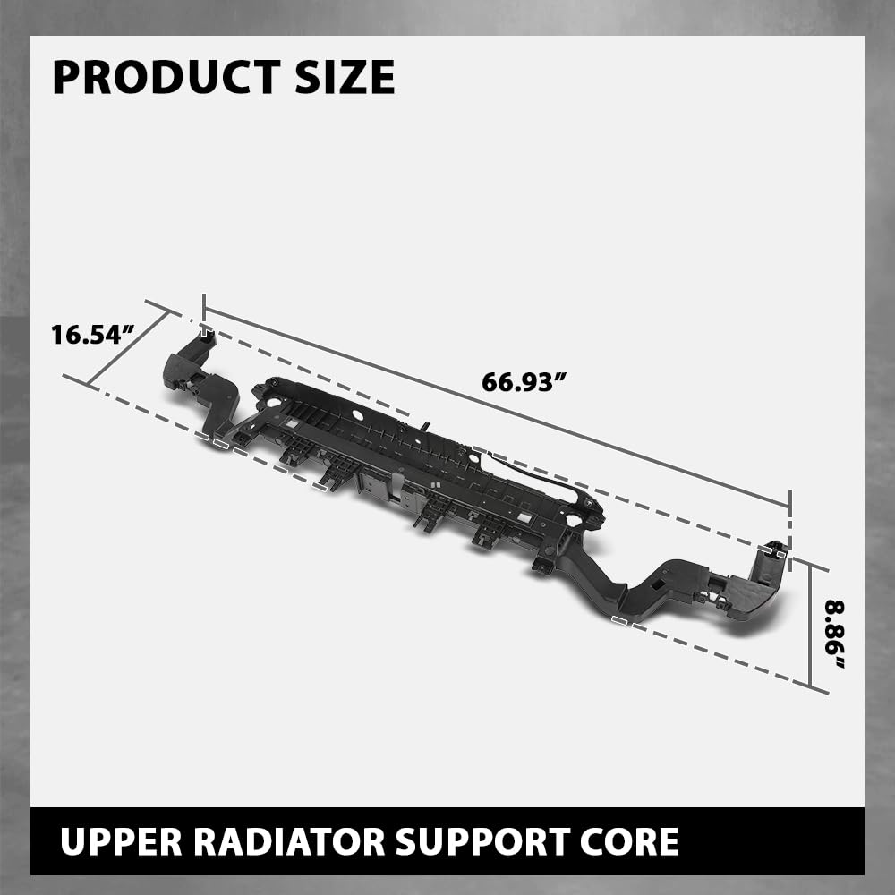 G-PLUS Upper Radiator Support Core, Compatible with Ford Edge ST-Line 2020-2024, Fit Ford Edge (submodel: SE, SEL, ST, Titanium) 2019-2024, KT4Z16138C, FO1225260
