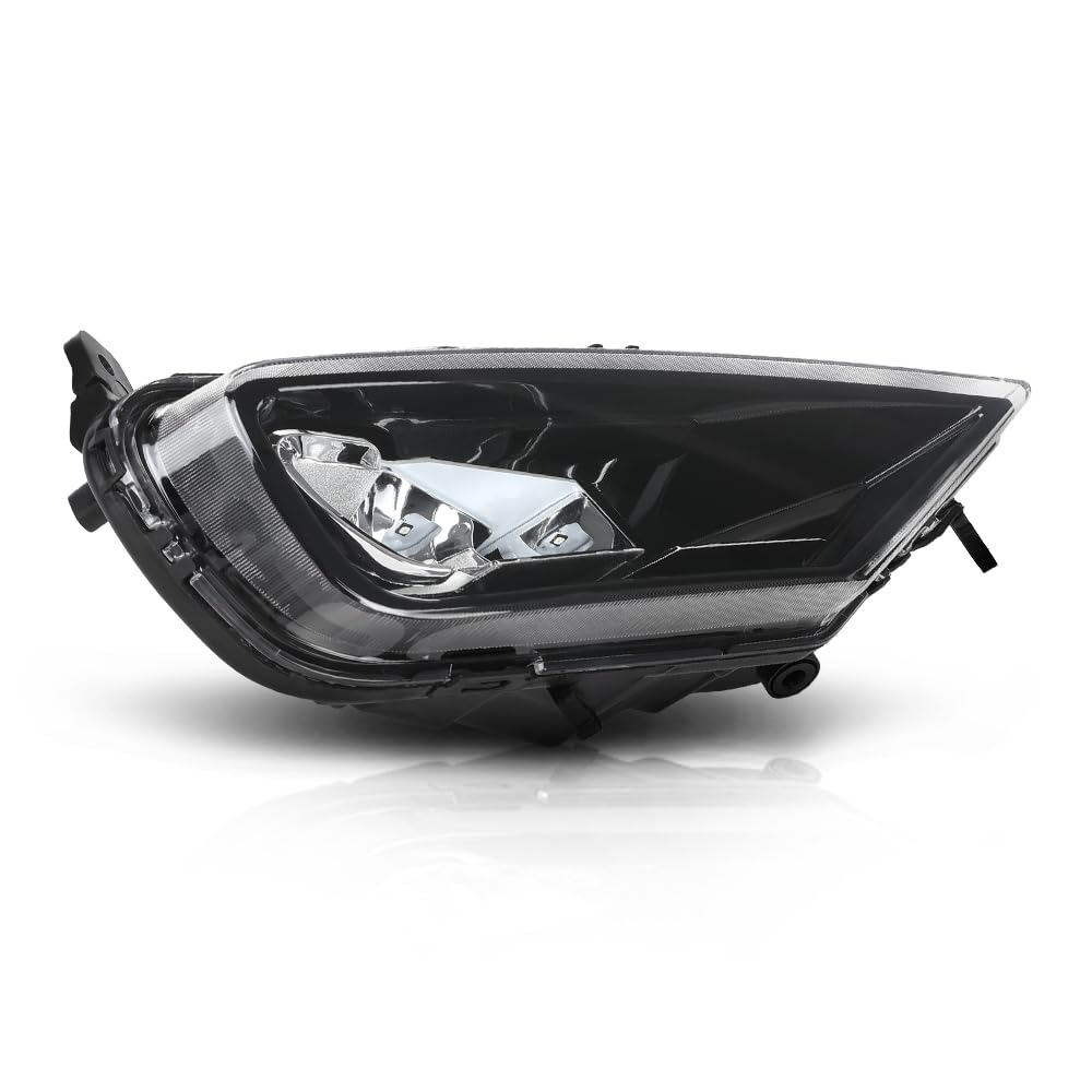 G-PLUS LED Fog Light Front Bumper Lamp Right Side Compatible with Volvo XC90 XC60 S90 V90 2016-2024 31395866 Black