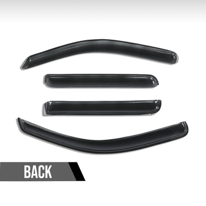 G-PLUS in-Channel Auto Vent Window Visors 4pcs Compatible with Nissan Frontier Crew Cab 2022-2025 in-Channel Rain Guards Smoky