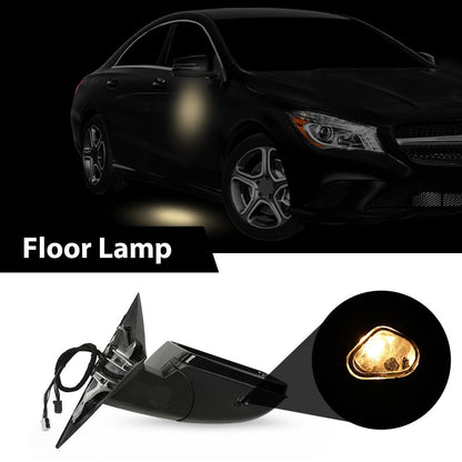 G-PLUS Side Mirror Heated w/Memory Puddle Light Right Passenger Side Compatible with Benz CLA250 (submodel: 4Matic, Base) 2014-2016/Fit Benz CLA45 AMG 4Matic 2014-2016 1178101076 Glossy Black