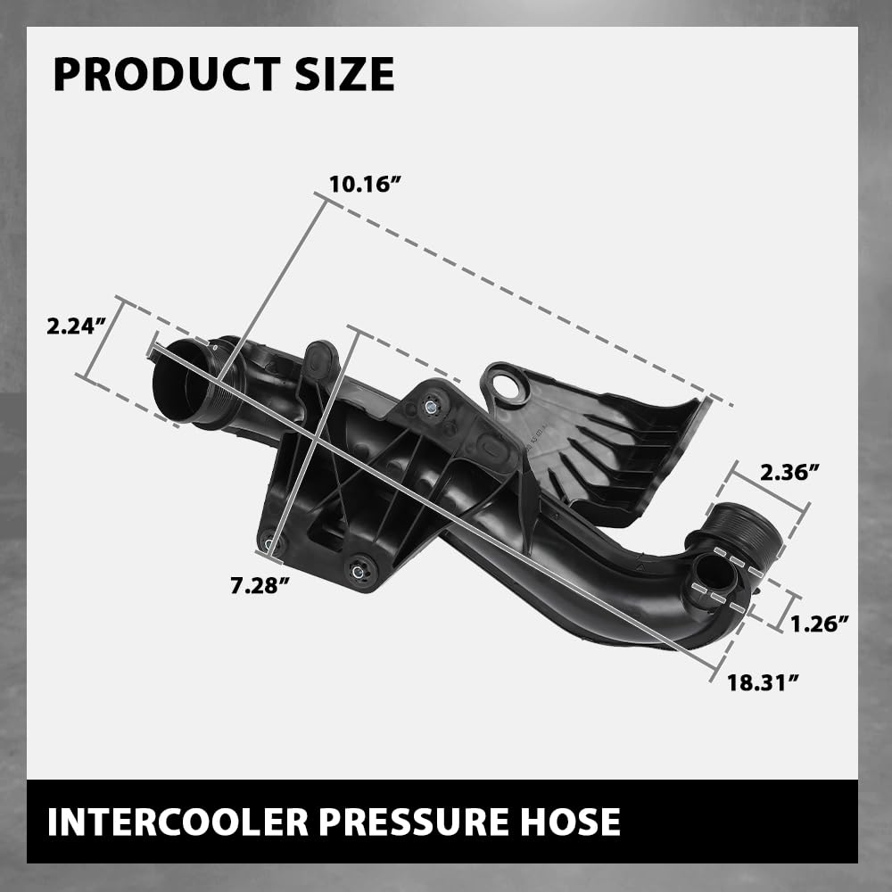 G-PLUS Turbo Air Pipe Intercooler Pressure Hose, Compatible with Audi A4 A5 allroad 2009-2017, 8K0145673AJ, 8K0145673M