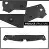 G-PLUS Front Compartment Sight Shield Compatible with Buick Envision 2016 2017 2018 2019 2020 84413364, GM1224152, 23259237 Black