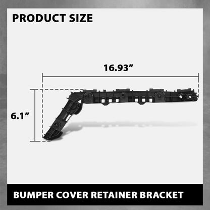 G-PLUS Rear Bumper Retainer Bracket Set Compatible with Toyota Corolla 2020-2022 5257602180, 5257502180, TO1142132, TO1143132 Black