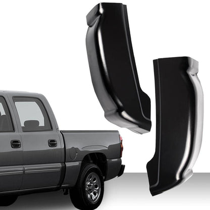 1 Pair Cab Corners Covers Fit For Chevy Silverado GMC Sierra 1999-2007 4 Door Extended Cab Trucks Black