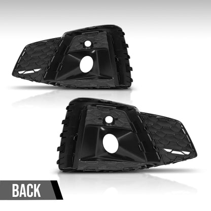 G-PLUS Front Bumper Fog Light Cover Compatible with Audi S5 Sportback / S5 / A5 Sportback / A5 2020 2021 2022 2023 8W6807681T3Q7, 8W6807682T3Q7 Black