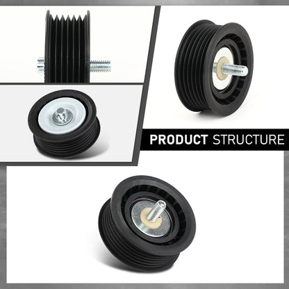 G-PLUS Engine Drive Belt Tensioner & Idler Pulley Serpentine Kit Compatible with Benz GL450 GLK350 ML350 S550 SL550 SLK350 2722021419, 6PK2404, 2722000270, 2722021019