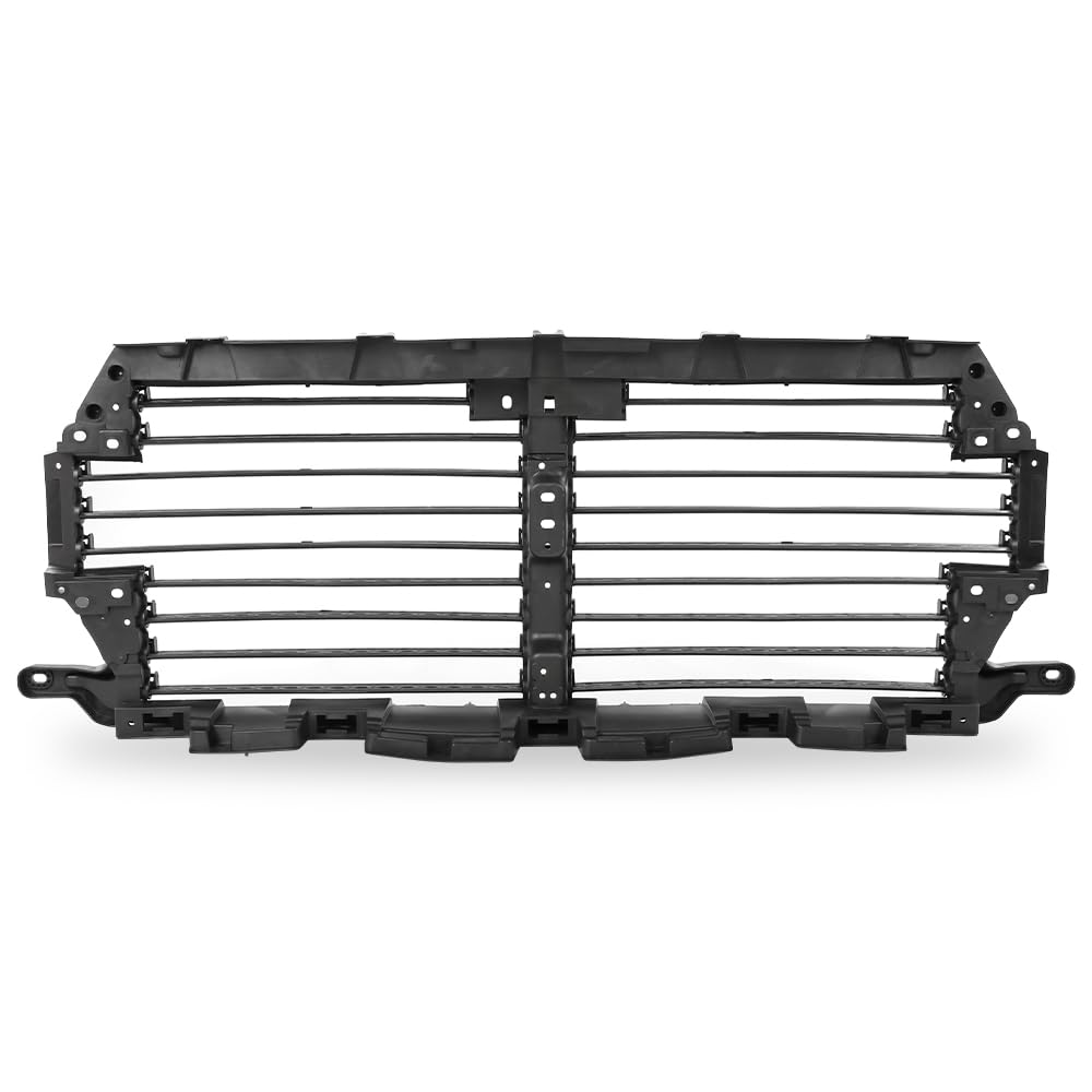 G-PLUS Upper Radiator Grille Air Shutter Control Assembly Black w/o Actuator Motor Controller Compatible with Ford F150 2018-2020 Pickup Truck/NOT fit Ford Raptor Truck JL3Z8475D