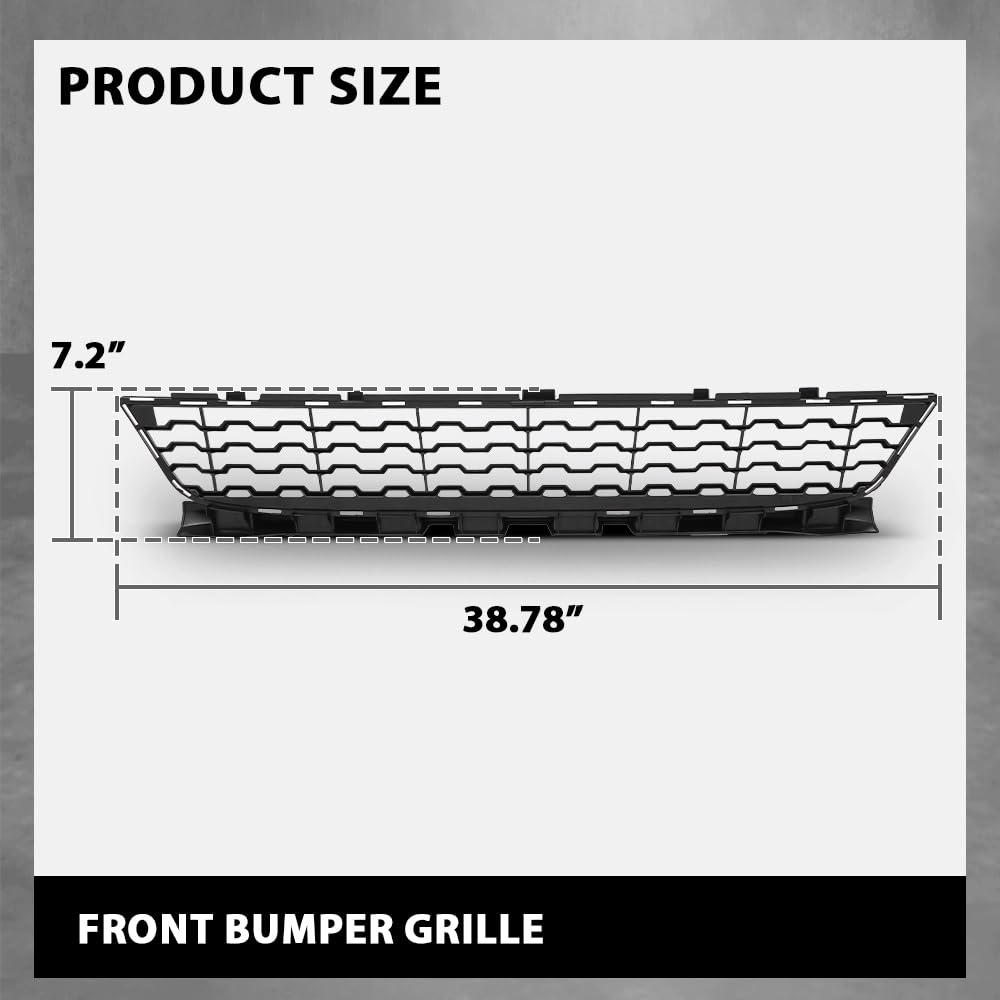 G-PLUS Front Center Bumper Grille, Compatible with BMW 740e M760i M760Li 2017-2019, Fit BMW 740i 750i 750Li 2016-2019, 51118092154, BM1036166