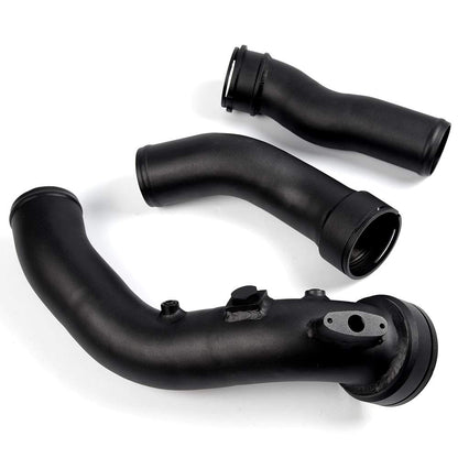 G-PLUS Aluminum Intake Turbo Charge Pipe Kit Compatible with Home Use BMW N55 F2X F3X Black